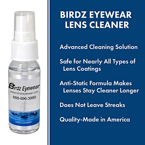 Birdz 5 Eyeglass Sunglass Lens Cleaner Cleaning Kit with Spray Cloth Tool Key Chain