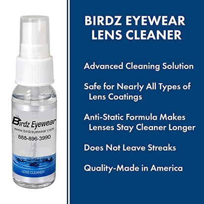 Birdz 5 Eyeglass Sunglass Lens Cleaner Cleaning Kit with Spray Cloth Tool Key Chain