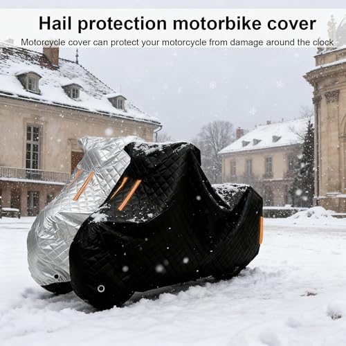 Anti-Hail Motorcycle Cover for Yamaha R 1-Z 丨Waterproof Motorcycle Cover Rain Snow Wind Uv & Scratch Proof with Storage Bag - size: for R 1-Z