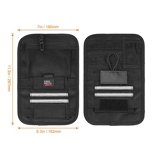 KEMIMOTO Saddlebag Organizers 2 Packs Universal for Touring Motorbike Models for Street Glide Road Glide Road King Motorcycle Saddle Bag Organizers
