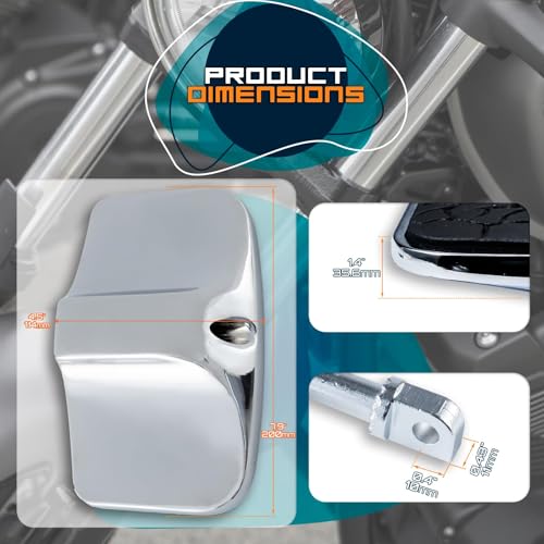 Rear Passenger Footpeg Passenger Peg Floorboard Footboard for Harley Dyna Electra Glide Road Electra RoadKing Fat boy Sportster 883 1200 Sportsters Dynas Softails V-Rod (Eagle-Chrome) - size: Eagle-Chrome