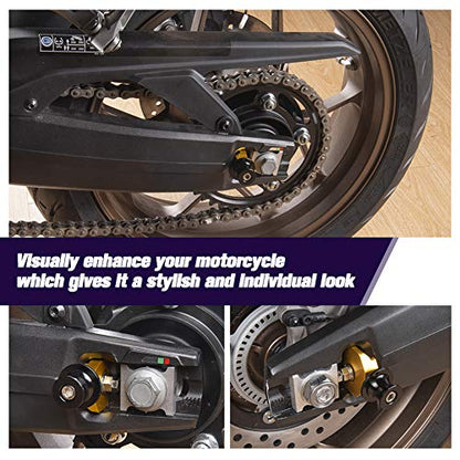 Motorcycle CNC Aluminum Rear Wheel Fork Axle Slider Swingarm Spools Stand Pick Up for H.onda CB650R CBR650R CB 650R CBR 650R CB 650 R CBR 650 R 2019 2020 2021 2022 2023 (Titanium) - color: Titanium