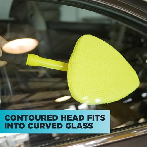 Invisible Glass 95160 Reach & Clean GlassWindshieldCleaner ToolKit With ExtendableHandle, ReusableQuickChange Microfibers,StorageBag for AutoWindshield,Trucks, SUVs, RVs,Windows (Pack of 4) - size: 1 Count (Pack of 4)
