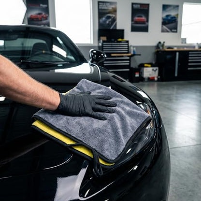 PARAROSE Microfiber Towels for Cars, 800GSM Car Drying Towel, Large Microfiber Cleaning Towels for Car Washing, Waxing, Buffing, Polishing, Scratch-Free Auto Detailing Towels, 6 Pack, 12 x 24 Inch - size: 6 Pack, 12 x 24 Inch