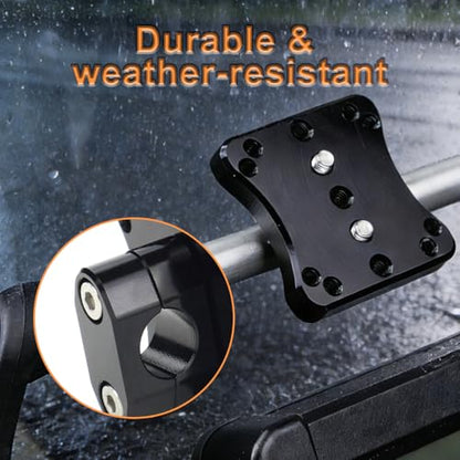 GPS Mount Bracket Motorcycle Navigator Holder Compatible with AMPS Pattern GPS Mount (12MM) - size: 12 mm