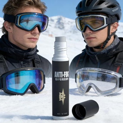 Fog Goggle Spray Cleaner, 10ml Lens Defogger, for Ski Goggles Glasses Helmets for Clear Visibility Optical Care Product for Mirrors Windshields Snorkeling Skiing Motorcycle Visor