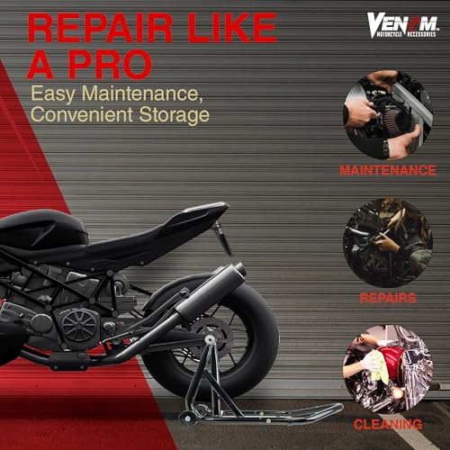 Single Sided Swingarm Motorcycle Stand Lift with 21.7 mm pin, Motorcycle Wheel Stand, Motorcycle Rear Stand, Lifting Accessories, Compatible with Ducati Models