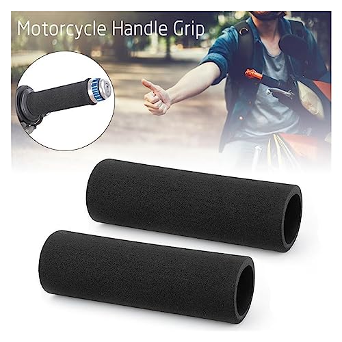 Universal Motorcycle Handlebar Sleeve Grip Foam Anti Slip Vibration Hand Grips Gloves Levers Cover Motorcycle Accessories - color: 2 pairs