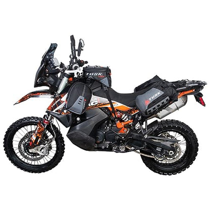 Tusk Excursion Rackless Luggage System Base Standard Heat Shield Black/Tan For Suzuki V-Strom 1000XT Adventure 2019
