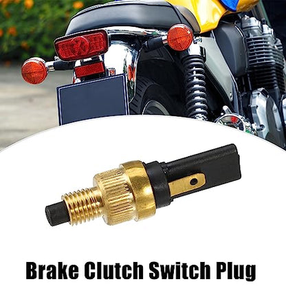 X AUTOHAUX 2pcs 6mm Motorcycle Brake Tail Light Front Rear Brake Clutch Switch Plug Universal for Motorcycle Scooter