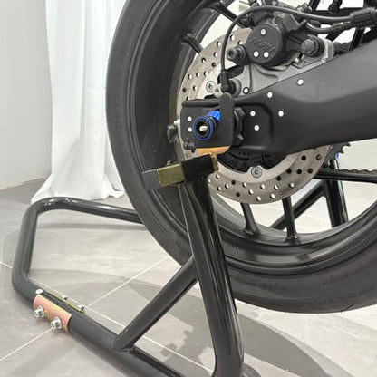 Compatible with MT07 MT 07 MT-07 FZ07 2014-2024 2025 2026 Motorcycle Rear Wheel Axle Crash Protector Swingarm Spools Slider Stand Screws Accessories (Black) - color: Black