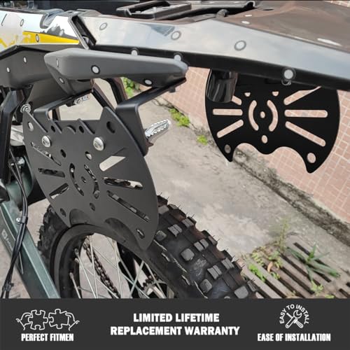 Black Side Carrier Pannier Rack Cases for Sur Ron Ultra Bee 2022 2023, Detachable A3 Steel Motorcycle Side Racks Saddlebag Support Racks
