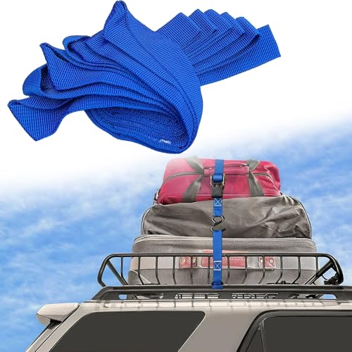 6PCS Soft Loop Tie Down Straps, 1,500 Load Capacity & 4,500 Lbs Breaking Strength, Heavy Duty Tie Down Loops for Securing ATV, UTV, Dirt Bikes, Scooters, Motorcycles, Lawn Garden Equipment