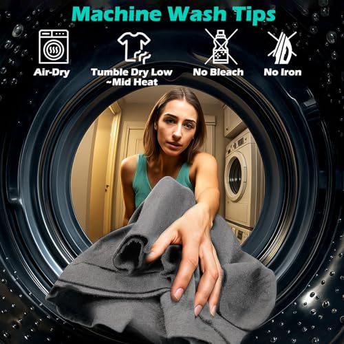 XANGNIER 4 Pack Car Drying Towel,Extra Large Microfiber Towels for Cars,Super Absorbent Micro Fiber Auto Drying Towel,Scratch Free,Reusable Wash Towels for Auto Detailing Flash,Car Cleaning Supplies - color: Dark Grey
