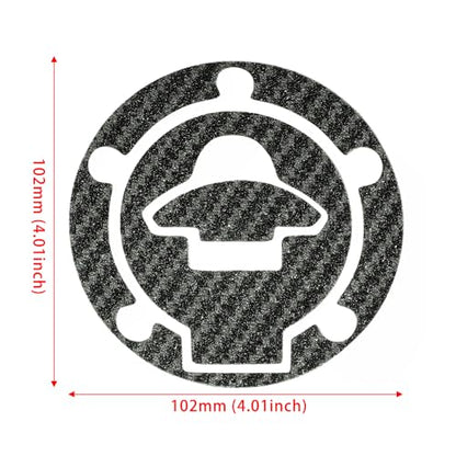 Motorcycle Carbon Tank Pad Protector Sticker Fuel Gas Oil Cap Decal, Anti-Scratch Oil Gas Tank Pad (YZF-R125/15/25/3 MT-03/25 M-s1az150) - color: Yzf-r125/15/25/3 Mt-03/25 M-s1az150