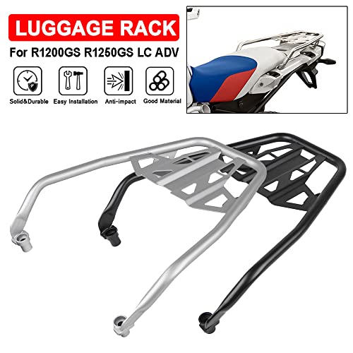 Motorcycle Rear Seat Luggage Rack Tail Top Case Bracket for BMW R1250GS R1200GS LC Adventure 2013-2023 (Black) - color: Black