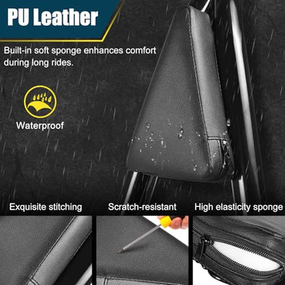 Motorcycle Detachable Sissy Bar Backrest with Luggage Rack Compatible with for 1996-2017 Yamaha VStar 650 400 Dragstar 650 400 Custom Passenger Backrest and Back Rest Pad - size: 1996-2017 Custom