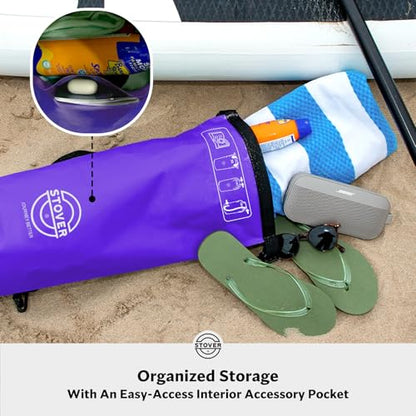 STOVER 5/10/25/30/40/55L Waterproof Dry Bag- Roll-Top Backpack w/Phone Case- Kayaking, Hiking, Camping, Boating- Men/Women - color: 10l Purple, size: 10L