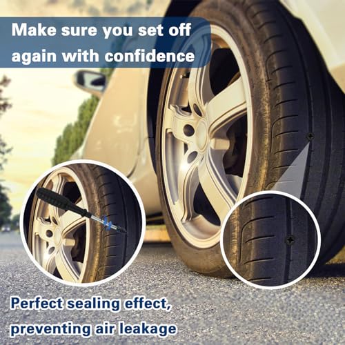 70 Pack Self-Service Rubber Tire Repair Nails, Fast Emergency Tubeless Vacuum Tire Puncture Repair Screws, Universal Fit for Cars, Motorcycles, Jeeps