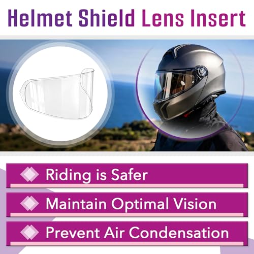 RF1400 Anti-Fog Insert Compatible with Shoei CWR-2 X15 Z8 X-SPR PRO Helmet Visor, Ensures Clear Vision for Motorcycle Riding