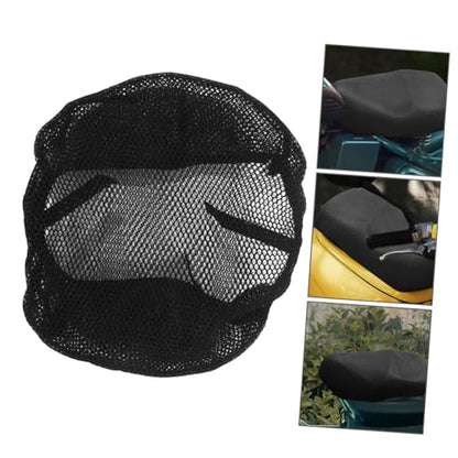 Vaguelly Motorbike Seat Cover Mesh Motorcycle Seat Cushion Pad Breathable Insulated Motorcycle Accessory
