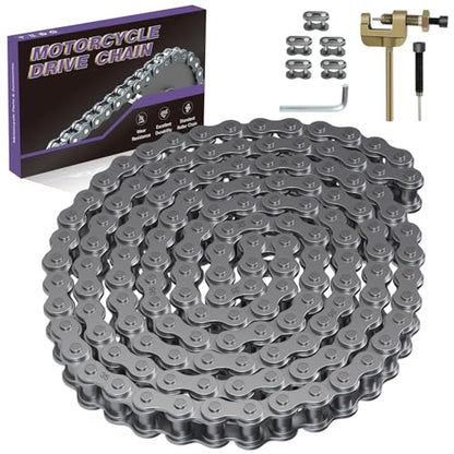 35 Chain 140 Links Chain Breaker Compatible with Coleman Mini Bike CT100U CC100X Baja DB30 Motovox MBX10 MBX11 Predator 79cc 97cc 100cc Mega Moto MM-B80 105cc Engine Parts - color: Black