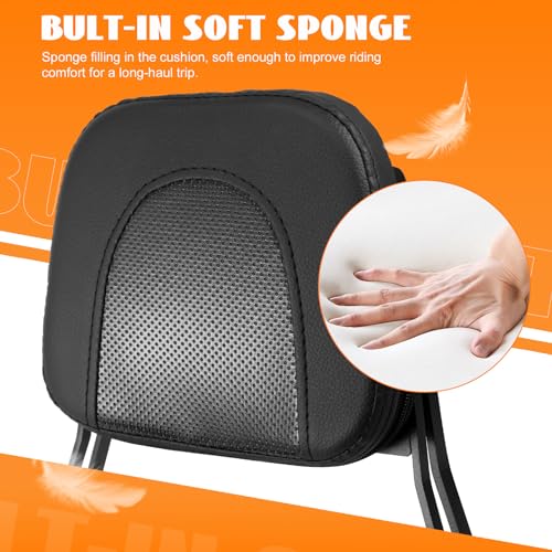 Motorcycle Sissy Bar Detachable Rear Passenger Backrest with Luggage Rack Backrest Pad for Honda Rebel 1100 1100T CMX1100 DCT 2021-2026 Replace OEM P/N:08R71-MLA-A00MLA-A00