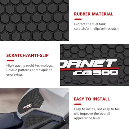 For CB500 HORNET cb500 hornet 2026 new accessories motorcycle fuel tank traction pad anti-slip sticker fuel tank knee pad tank stickers tank Grip