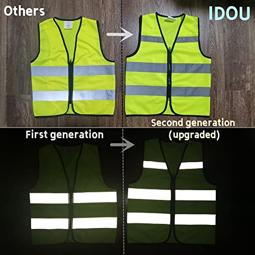 Hi Vis Kids Safety Vest| Lightweight,Adjustable & Comfy |Toddler Safety Vest,Reflective Vest Kids,toddler construction vest for Cycling & Running XS/Y1 - color: Yellow, size: X-Small
