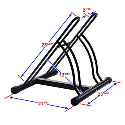 Bike Rack – Dual Bicycle Stand for Mountain, Road, or Kid’s Bikes – Indoor or Outdoor Steel Bicycle Storage – Tire Rack for Truck by RAD Cycle - style: Two Bikes