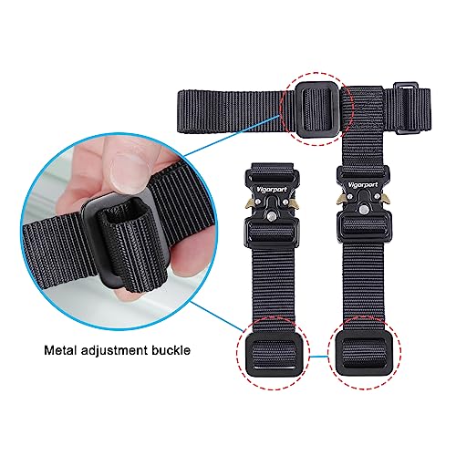 Vigorport Luggage Straps, Luggage Connector Straps for Suitcases Add A Bag and Connect Your 2 Suitcases Together Adjustable Attachment Accessories Belts (1'' Width S Size) - size: Normal-Metal Buckle
