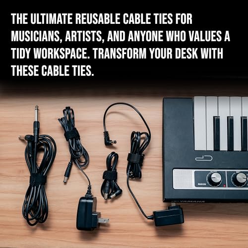 130 PCS Reusable Cable Ties 6 Inch Hook & Loop Cable Management Straps | Keeps Cords Organized Easy to Adjust