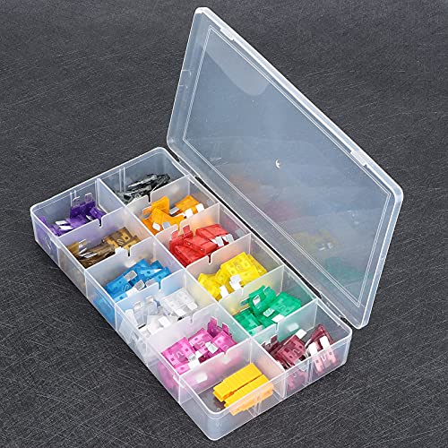 110PCS Kit Premium Automotive Assortment with Zinc Alloy Clips for Car Truck SUV Vehicle Electrical System Protection 2A to 40A