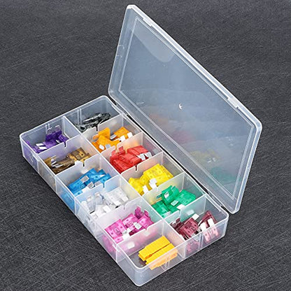 110PCS Kit Premium Automotive Assortment with Zinc Alloy Clips for Car Truck SUV Vehicle Electrical System Protection 2A to 40A