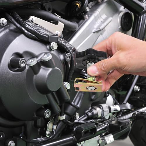 Motorcycle Phone Mount with Shock Absorber Dual Spring Suspension Protector for Bikes and Scooters, Red Vibration Dampener Holder Compatible with Smartphones for Riding and Outdoor