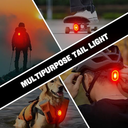 NineLeaf Bike Back Light Rechargeable,Bicycle Tail Light, Brake Sensing Rear Lights,Auto On/Off,IP66 Waterproof,USB Rechargeable,4 Mode,2Installations Ultra Bright LED Warning Back Bicycle Flashlight