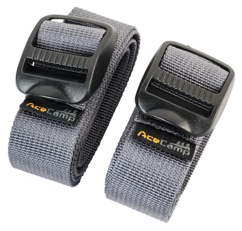 AceCamp 9035 Nylon Utility Straps (2 Piece), Grey, 47.2"