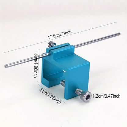 Motorcycle Chain Alignment Tool, Red Aluminum Sprocket Alignment Tool for ATV, Dirt Bike, Scooter, and Chain Maintenance - color: blue