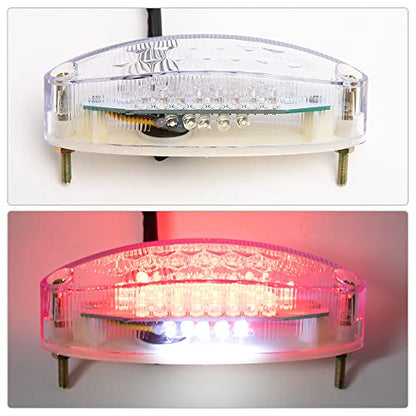 Motorcycle Taillight Universal Brake Stop Light ATV Tail Light - color: White
