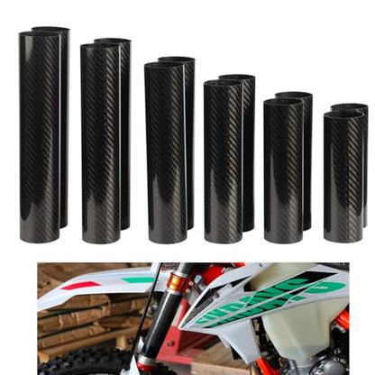 Fit for Most Motorcycle 160-260MM Carbon Fiber Adjustable Front Fork Shock Guard Protector for KTM HO&NDA YAM&AHA SUZ&UKI (Length:172MM) - size: Length:172MM