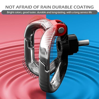 1 PC Motorcycle Hanger Hook, Motorcycle Helmet Handlebar Luggage Bag Holder, Scooter Hanger Accessory with Double Claw Hook, Universal for Most Moped, Electric Vehicles, Bicycles (Blue)