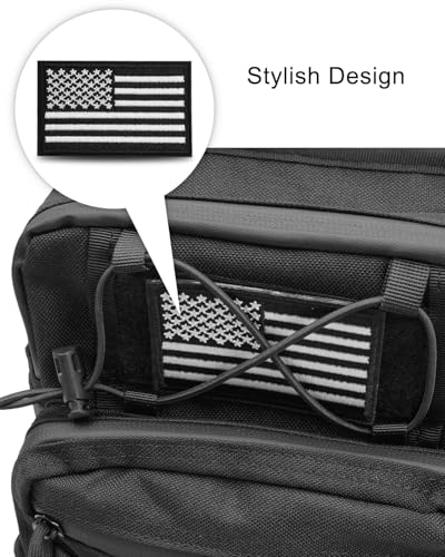 Waterproof Motorcycle Handlebar Bag Front fork bag, Universal Storage Bag Tool Pouch Fit For Harley Dyna Street Bob FXBB Softail Sportster, T-Bar Handlebar Bag with 2 decorative