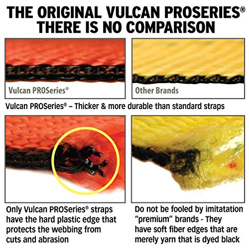 VULCAN Wheel Lift Harnesses with Snap Hooks - Bonnet Style - 2 Pack - PROSeries - 1,600 Pound Safe Working Load - size: PROSeries Orange
