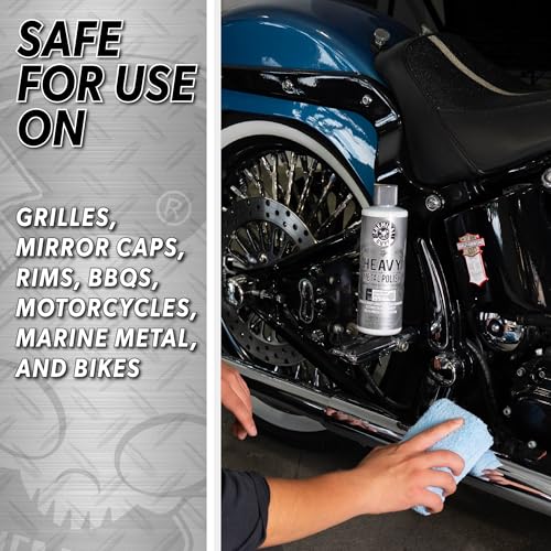 Chemical Guys Heavy Metal Polish Restorer and Protectant - Cleans, Restores & Protects, Aluminum, Stainless Steel, Chrome Polish & More, Safe for Cars, Trucks, Motorcycles, RVs, and Boats - 16 oz - style: Heavy Metal Polish