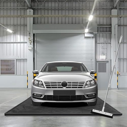 IRONMAX Garage Floor Mat, 9’ x 22’ Waterproof Floor Containment Mat with Cleaning Squeegee, Car Parking Mats Prevent Leaks Spills for Snow Ice Water and Mud - size: 9' x 22' (Rectangular)