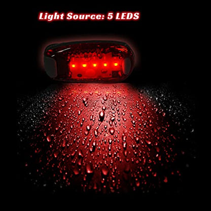 Bicycle Tail Light, LED Safety Light (4 Pack) Bike Rear Light LED | Clip On Strobe/Running Lights for Runners, Dogs, Bike, Walking | High Visibility Accessories for Your Reflective Gear, Bicycle etc.