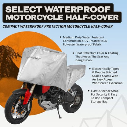 Tourmaster Select Waterproof Motorcycle Half-Cover - size: X-Large
