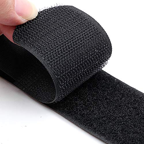 Reusable Cinch Straps 3" x 12" - 6 Pack, Multipurpose Strong Gripping, Quality Hook and Loop Securing Straps (Black) - size: 3" x 12"