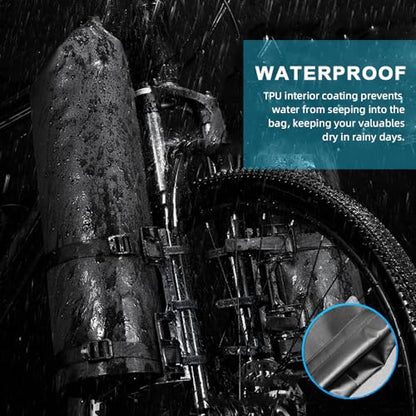 2Packs Bike Fork Bags Waterproof Roll Top Design 5L/7L Bicycle Dry Bag Fork Sacks Cycling Pack Bike Pannier for Moutain Bikes Road Bikes Electric Scooters - color: 5L