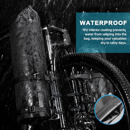 2Packs Bike Fork Bags Waterproof Roll Top Design 5L/7L Bicycle Dry Bag Fork Sacks Cycling Pack Bike Pannier for Moutain Bikes Road Bikes Electric Scooters - color: 7L